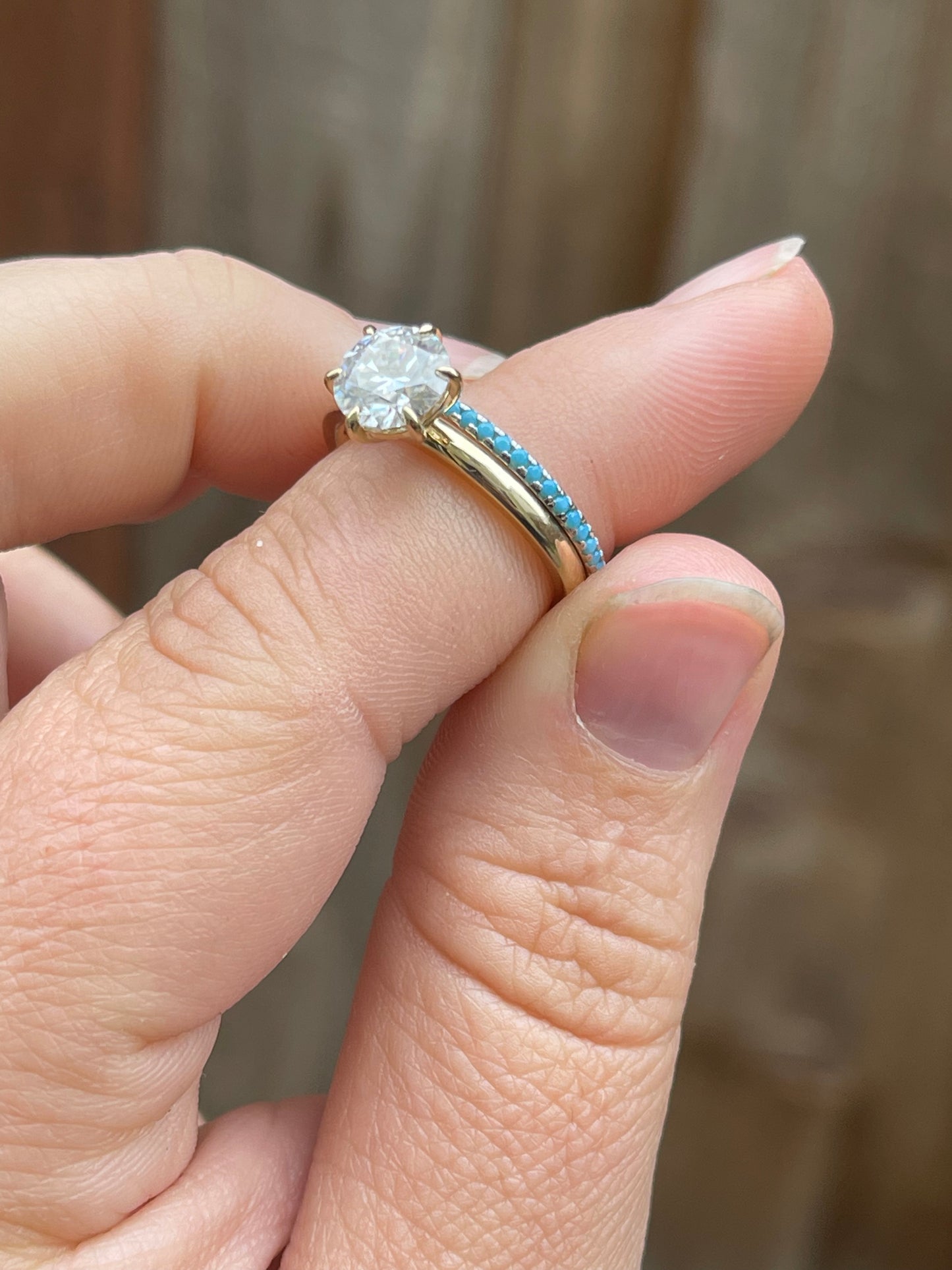 Forever Turquoise Wedding Band