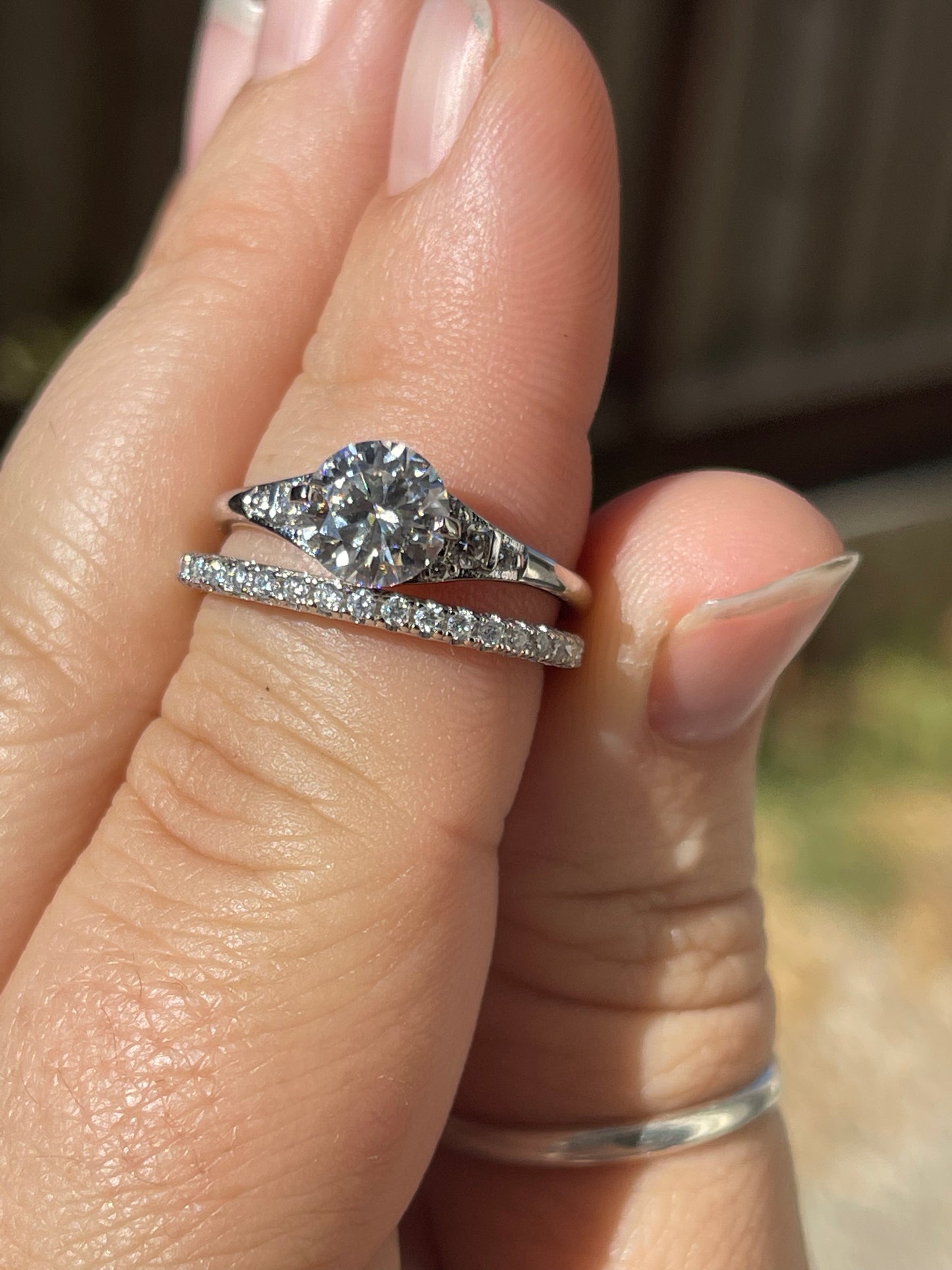 Rylee Moissanite Wedding Band