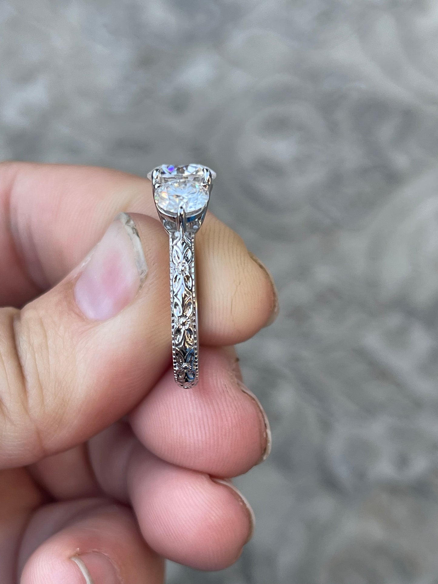 Dolly Sterling Silver Engagement Ring
