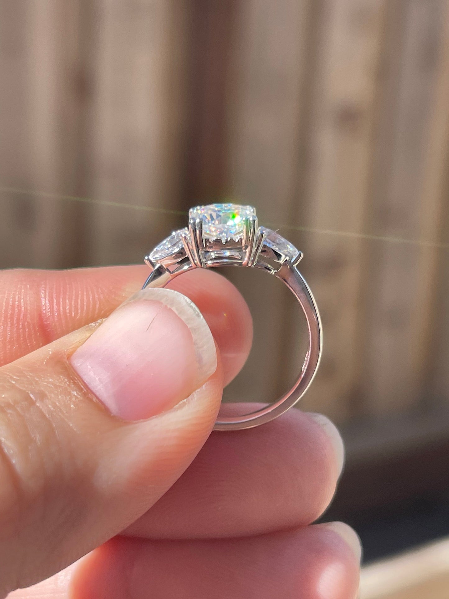 Kasey Sterling Silver Engagement Ring