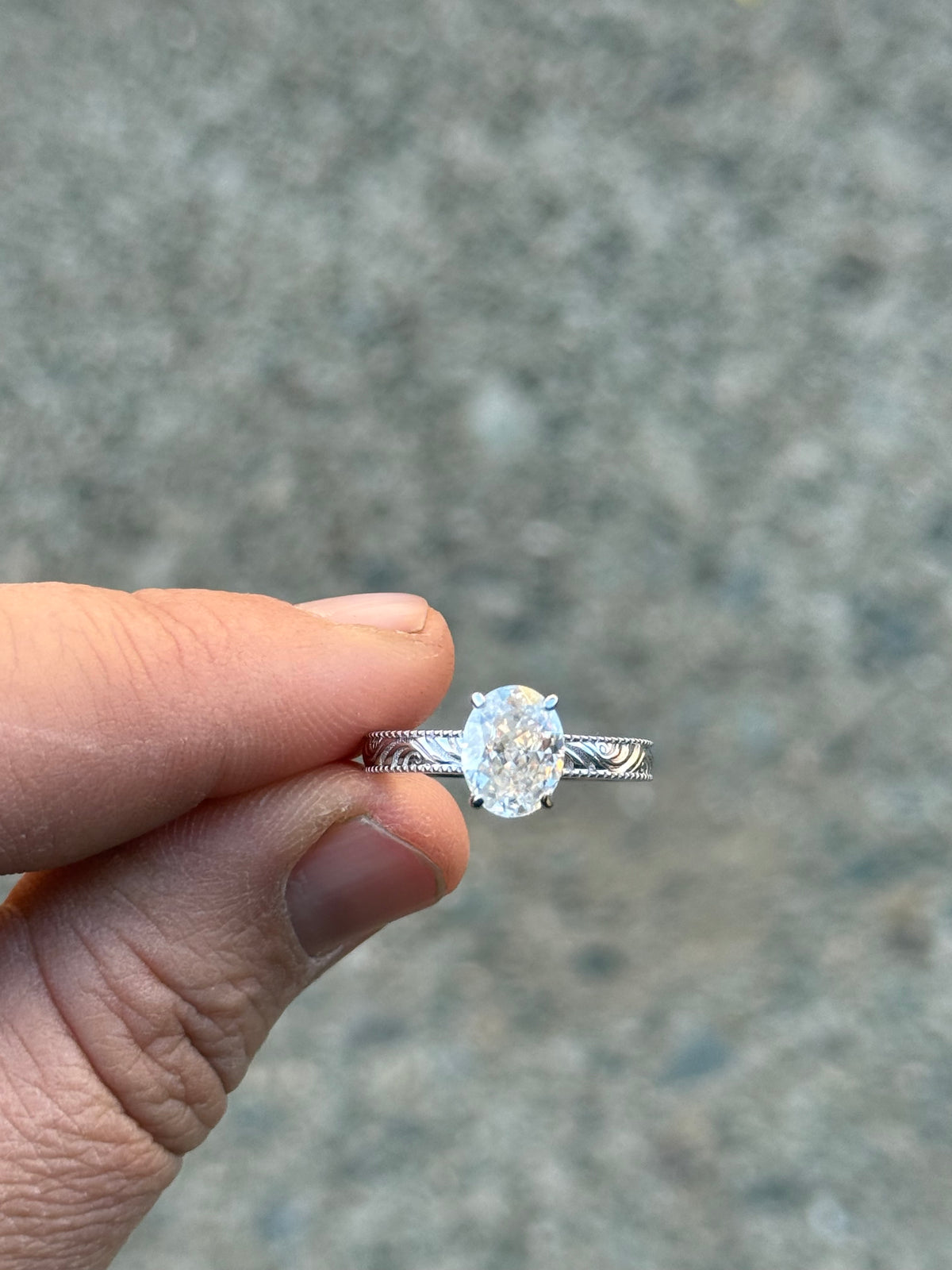 Jolene 2ct 7US Sterling Silver Engagement Ring