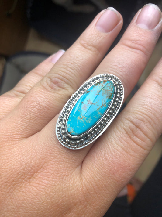 9US Koko Royston Turquoise Sterling Silver Ring