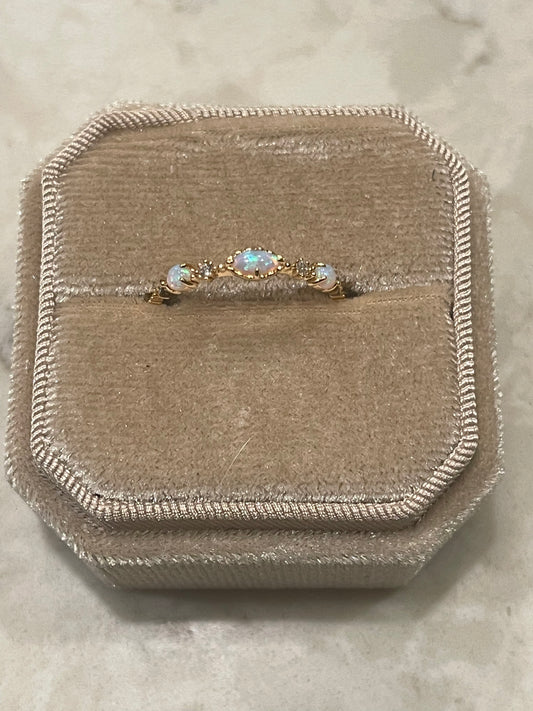Palomino Fire Opal Ring