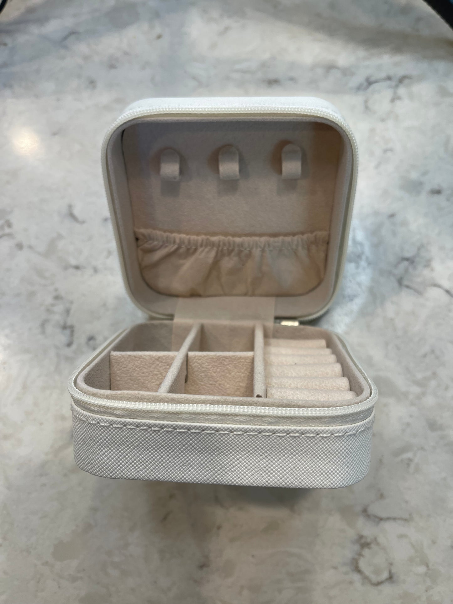 Cowhide Print Travel Jewelry Box