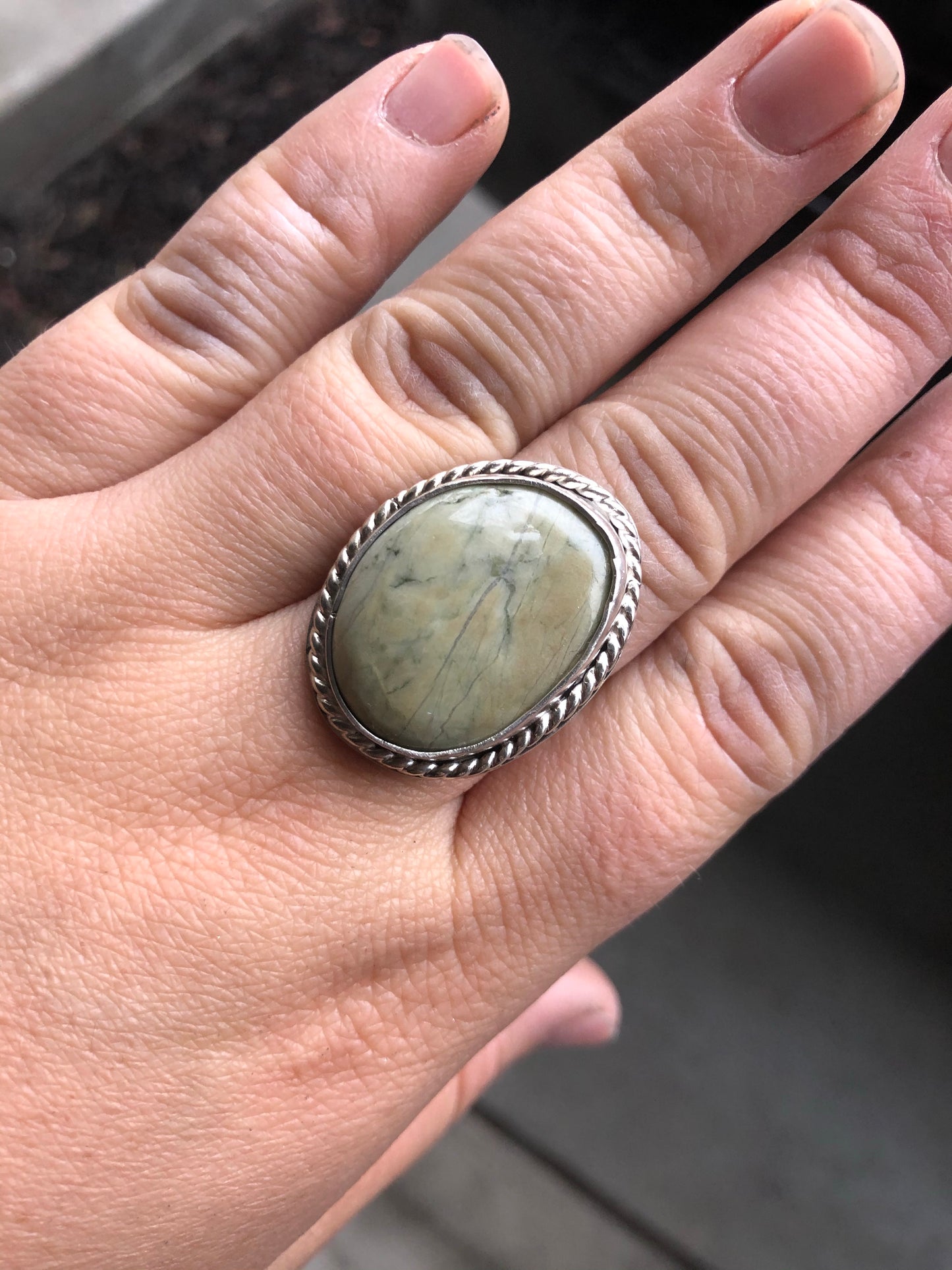 CUSTOMERS SUPPLIED STONE Sterling Silver Ring